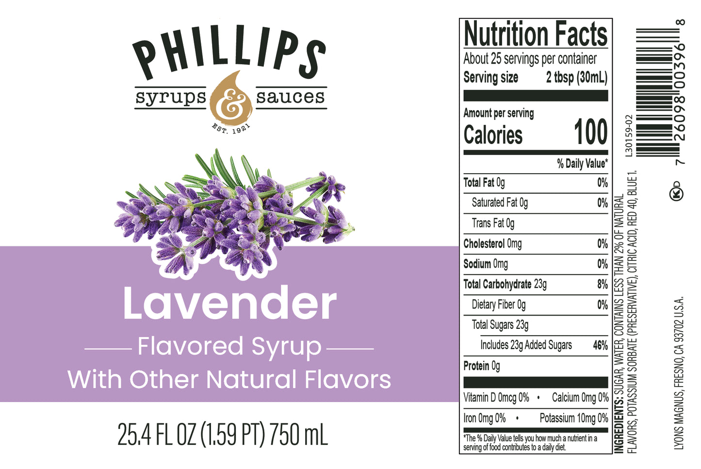 30159 Lavender Syrup