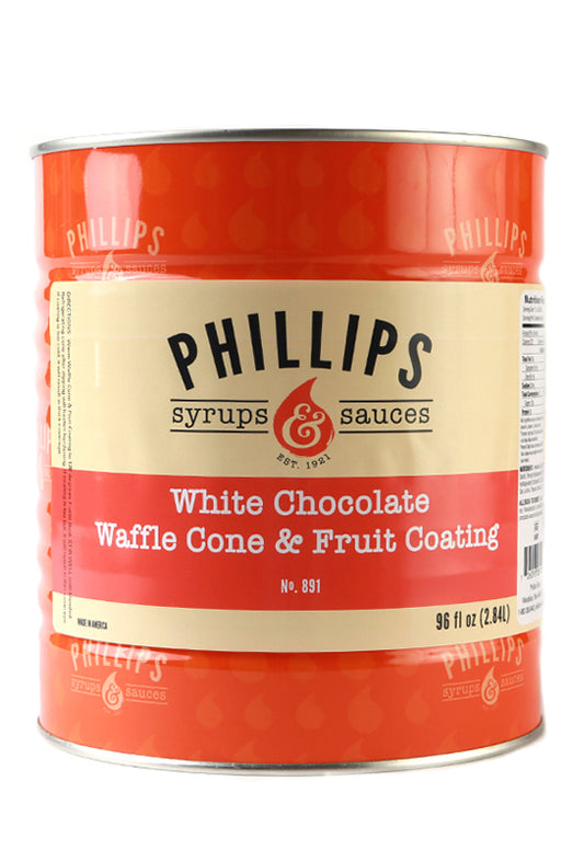 891 White Chocolate Waffle Cone & Fruit Coating